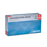 ARNOMED Nitril White Einmalhandschuhe, puderfrei, weiß S / Packung (100 Stück)