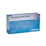 ARNOMED Nitril White Einmalhandschuhe, puderfrei, weiß XL / Packung (100 Stück)