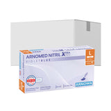ARNOMED Nitril XTRA PURE Einmalhandschuhe, puderfrei, violett 1 Karton (10 Packungen × 100 Stück), L
