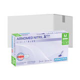 ARNOMED Nitril XTRA PURE Einmalhandschuhe, puderfrei, violett 1 Karton (10 Packungen × 100 Stück), M