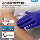 ARNOMED Nitril XTRA PURE Einmalhandschuhe, puderfrei, violett