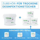 ARNOMED Spendereimer für trockene Vliestücher, weiß