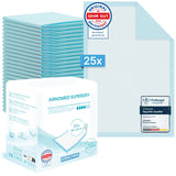 ARNOMED SUPERDRY Krankenunterlagen, 5-lagig 1 Karton (8 Beutel × 25 Stück) · 426343