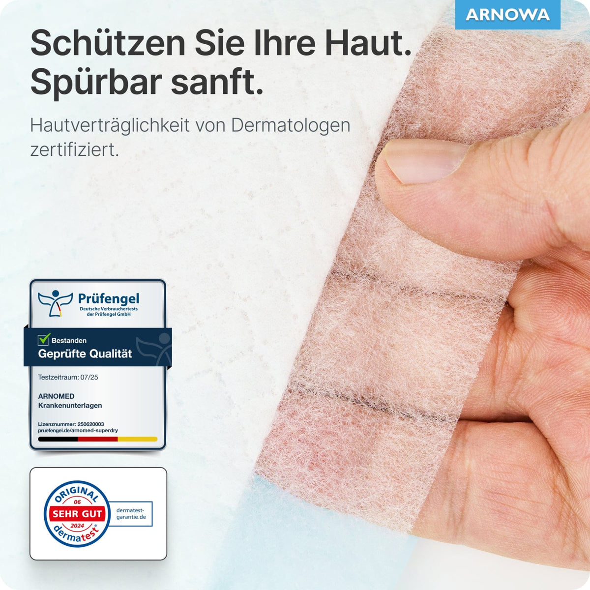 ARNOMED SUPERDRY PLUS Krankenunterlagen, 5-lagig