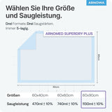 ARNOMED SUPERDRY PLUS Krankenunterlagen, 5-lagig
