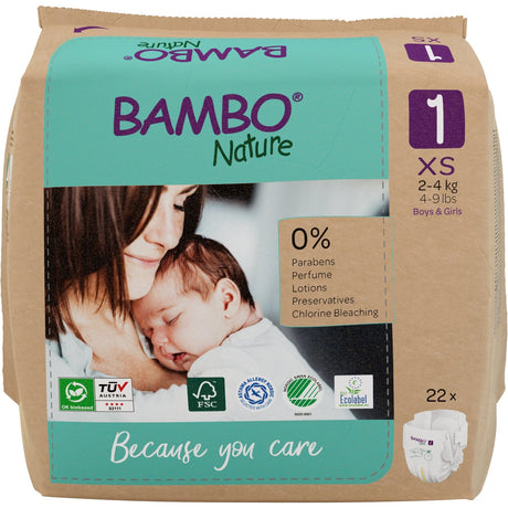 Bambo® Nature Windeln, Größe 1, 2-4 kg
