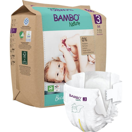 Bambo® Nature Windeln, Größe 3, 4 - 8 kg