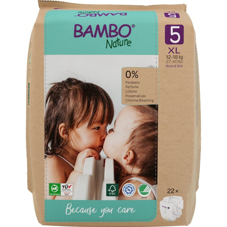 Bambo® Nature Windeln, Größe 5, 12 - 18 kg