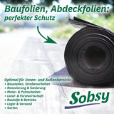 Baufolie LDPE-Regenerat, 100% Recyclingmaterial