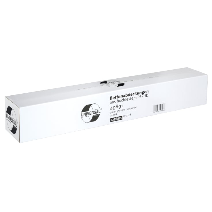 DEISS UNIVERSAL Bettenabdeckungen, antistatisch, transparent