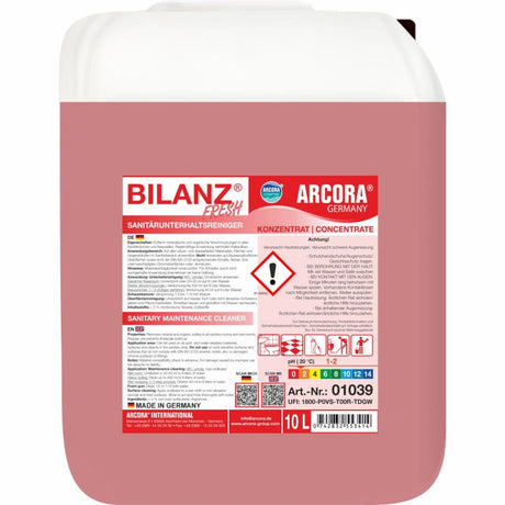 BILANZ FRESH Sanitärunterhaltsreiniger 10 Liter