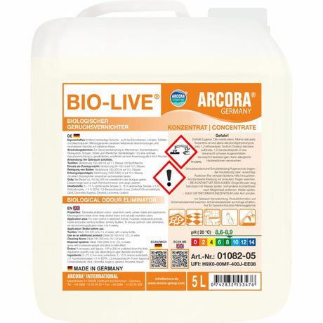 BIO-LIVE Biologischer Reiniger und Geruchstilger 5 Liter