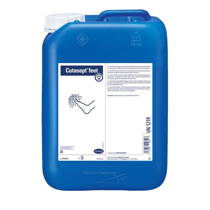 Bode Cutasept feet Fußspray pflegend kühlend belebend 5 l