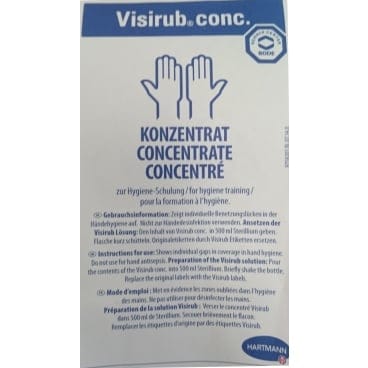 Bode Visirub Testkonzentrat fluoreszierend Hände-Desinfektionstraining