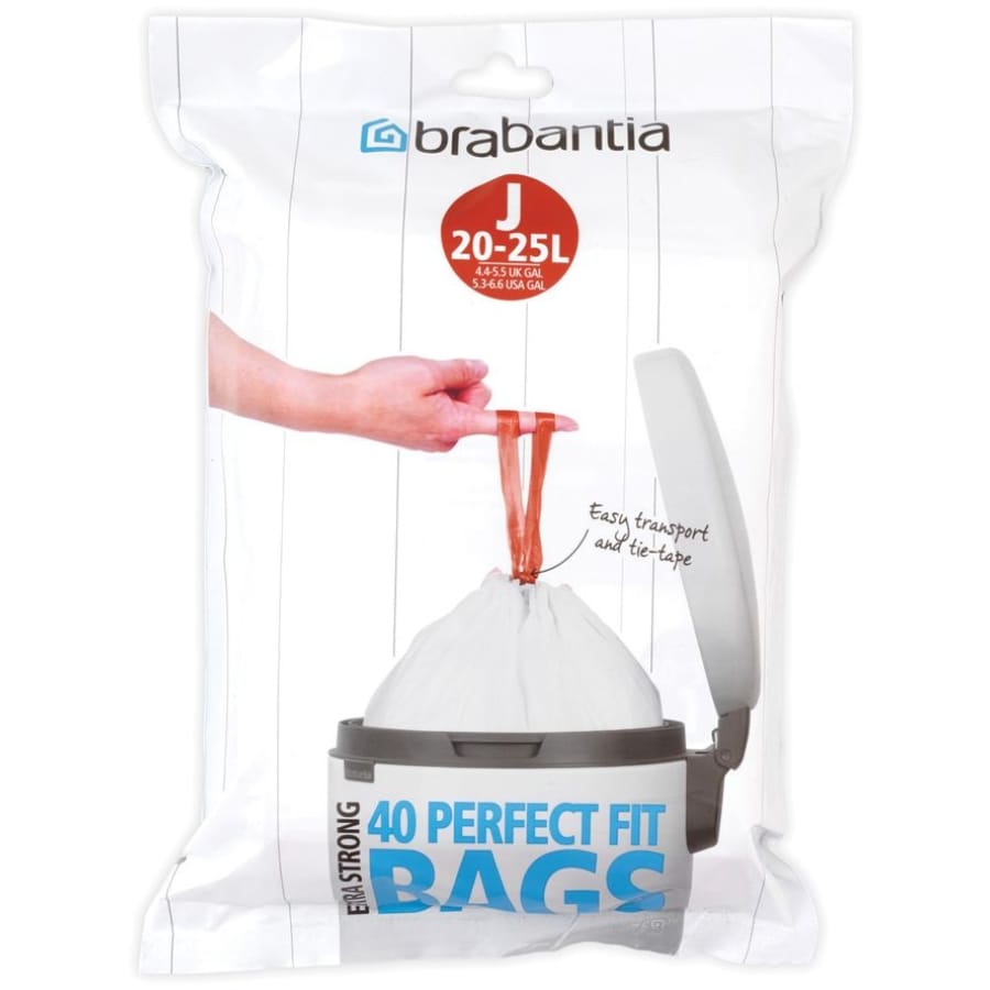 Brabantia (J) Müllbeutel, 20-25 Liter 1 Spenderpackung (40 Beutel)