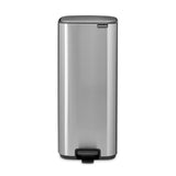 Brabantia Bo Treteimer mit Pedal, 30 Liter matt steel fingerprint proof
