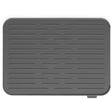 Brabantia Abtropfmatte Silikon, 32,5 x 43,8 cm dark grey