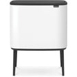 Brabantia Bo Touch Bin Abfalleimer, 3 x 11 Liter weiß