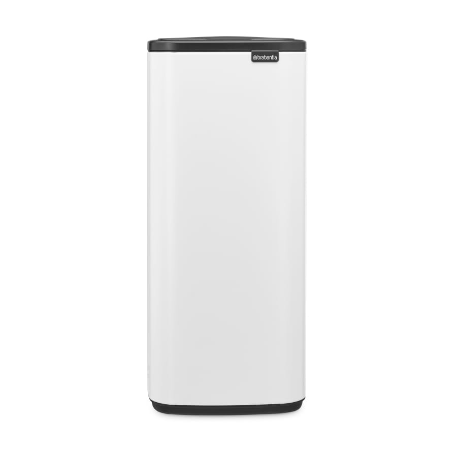 Brabantia Bo Touch Bin Abfalleimer mit Soft-Touch-Öffnung, 30 Liter weiß