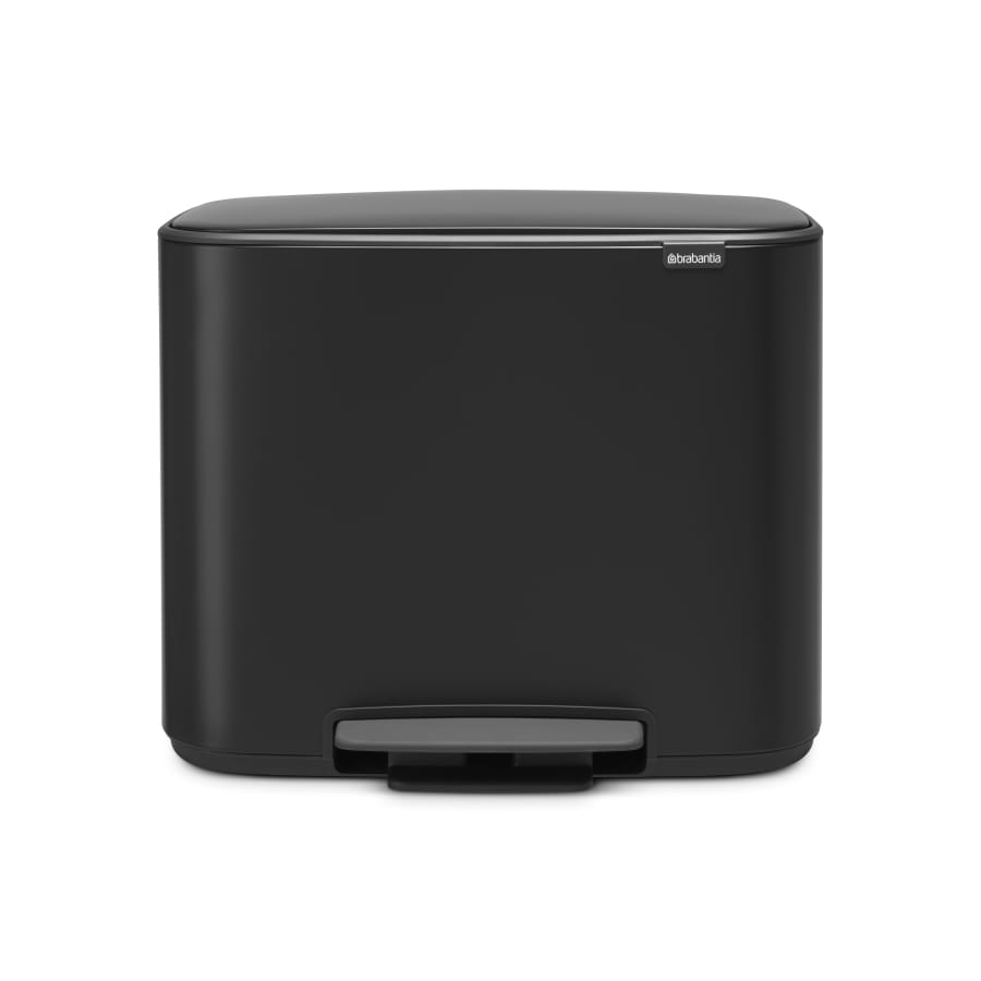 Brabantia Bo Treteimer, 11 + 23 Liter matt black