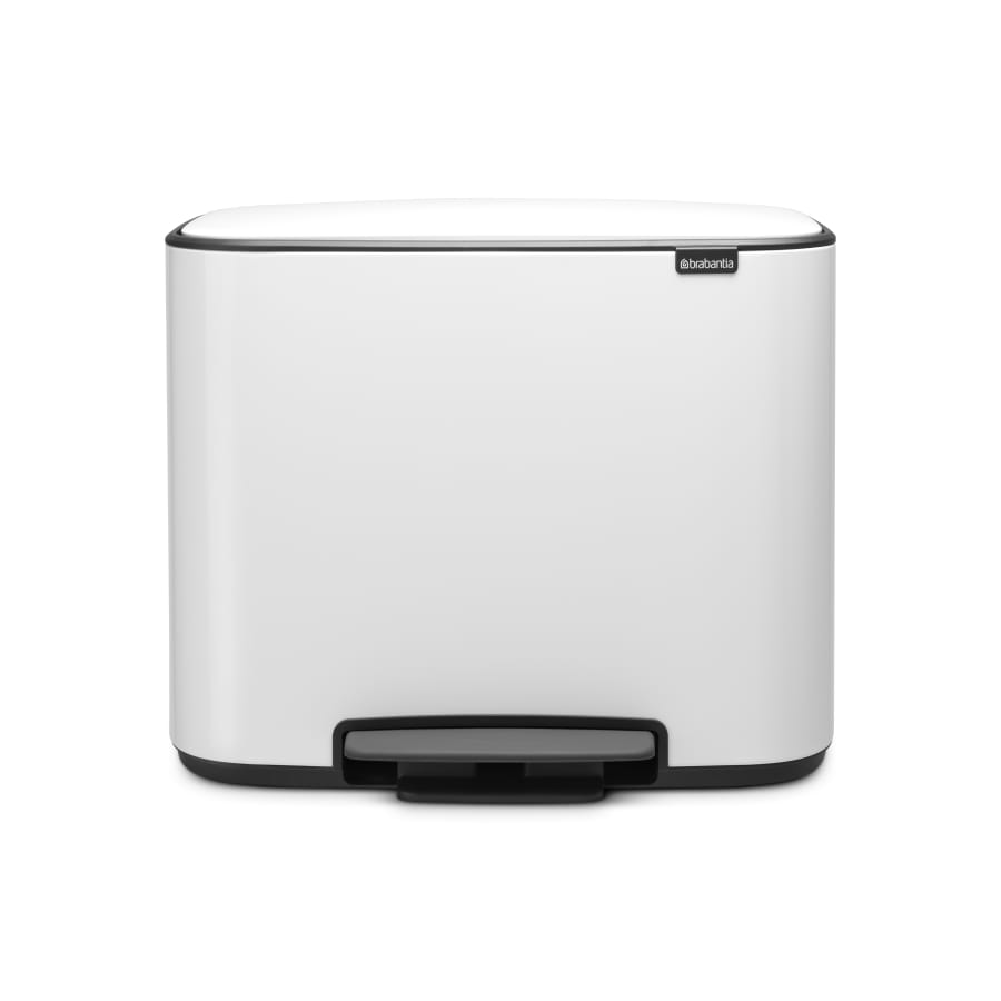 Brabantia Bo Treteimer, 11 + 23 Liter weiß