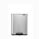 Brabantia Bo Treteimer, 12 Liter matt steel fingerprint proof