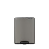 Brabantia Bo Treteimer, 12 Liter platinum