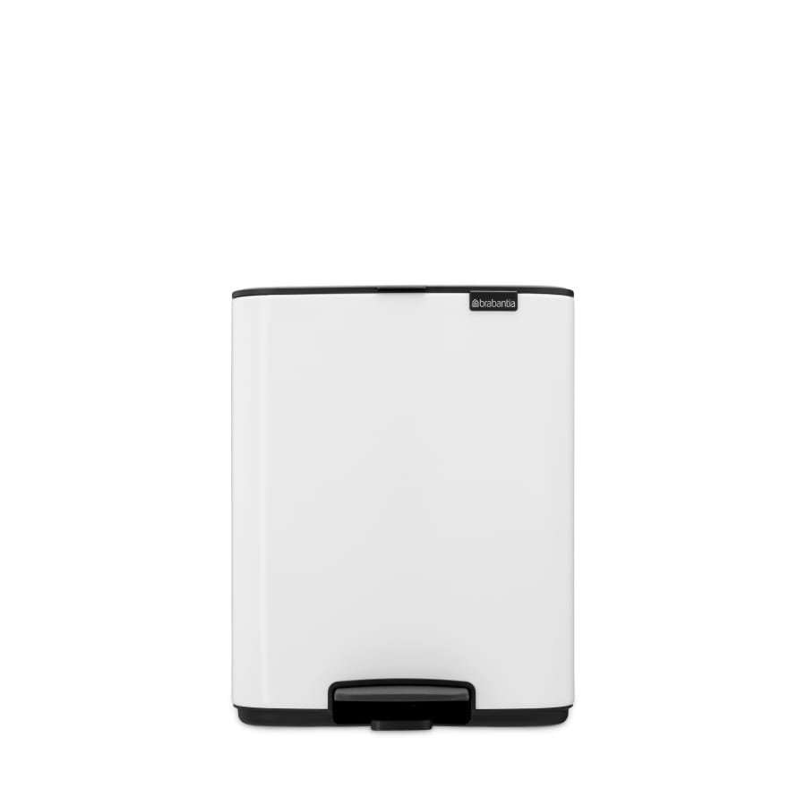 Brabantia Bo Treteimer, 12 Liter weiß