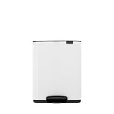 Brabantia Bo Treteimer, 12 Liter weiß