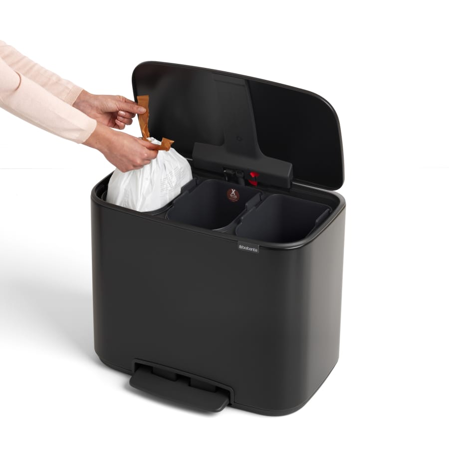 Brabantia Bo Treteimer, 3 x 11 Liter