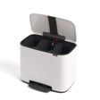 Brabantia Bo Treteimer, 3 x 11 Liter weiß