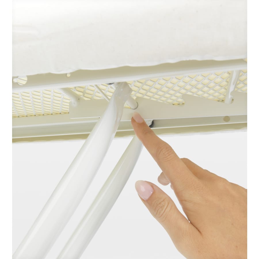 Brabantia Bügeltisch Größe B, 124 x 38 cm, Streckmetall, 4 Arbeitshöhen