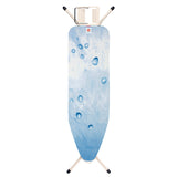 Brabantia Bügeltisch Größe B, 124 x 38 cm, Streckmetall, 4 Arbeitshöhen Ice Water / Ivory