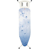 Brabantia Bügeltisch Solide Größe B, 124 x 38 cm, 7 Arbeitshöhen, Kindersicherung Ice Water / Fresh White