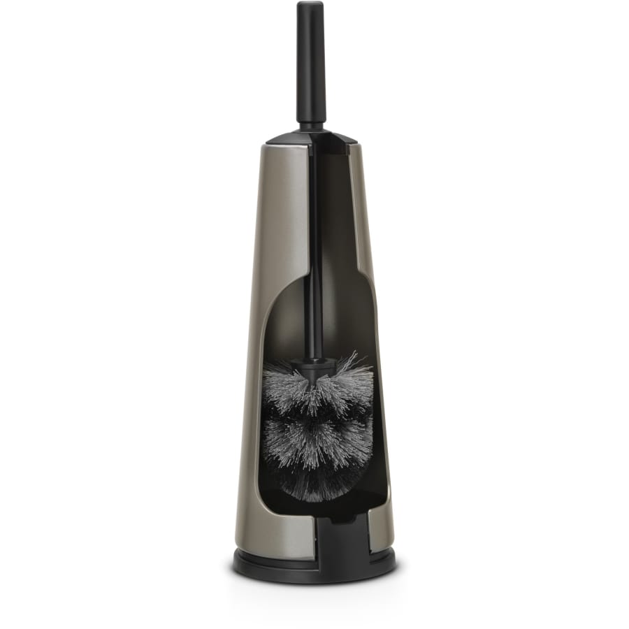Brabantia Classic Toilettenbürstengarnitur mit Halter, 42 cm platinum