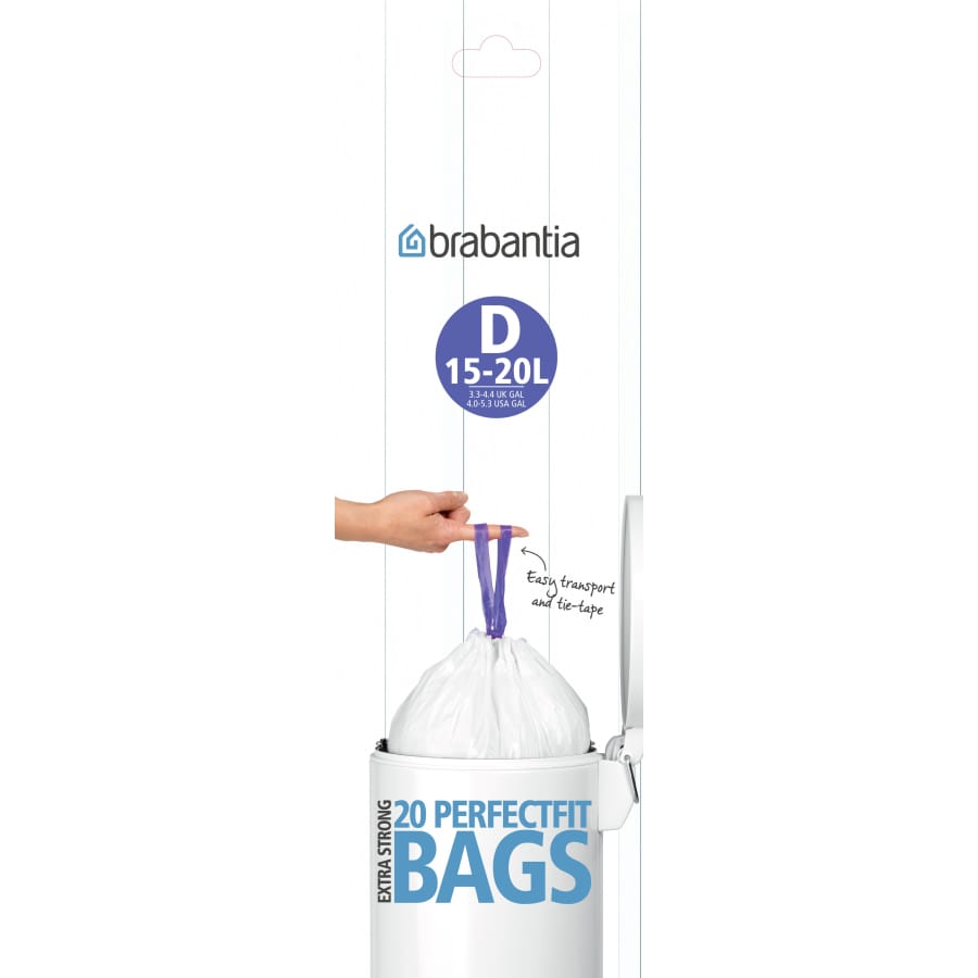 Brabantia (D) Müllbeutel, 15 Liter 1 Rolle (20 Beutel)