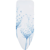 Brabantia Ersatz-Bügeltischbezug Größe C, 124 x 45 cm, Baumwolle, 2 mm Polster Cotton Flower