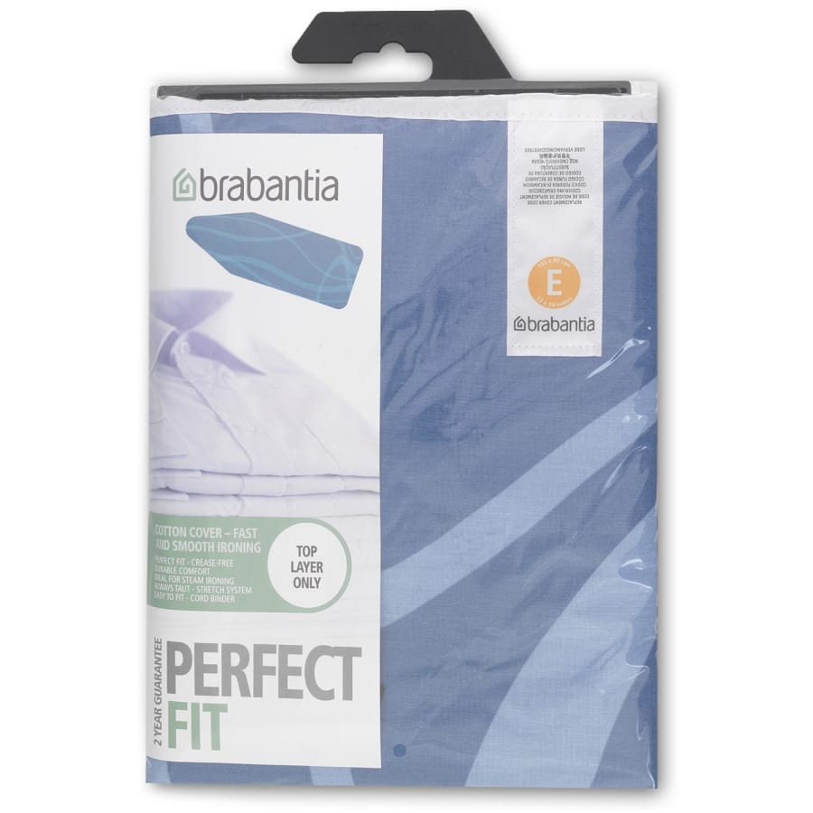 Brabantia Ersatz-Bügeltischbezug Größe E, 135 x 49 cm, Baumwolle, 2 mm Polster
