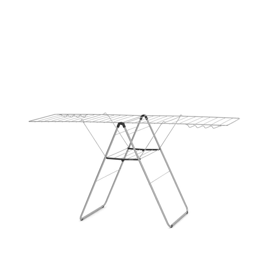Brabantia HangOn Wäscheständer, 25 Meter metallic grey