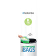 Brabantia kompostierbare Müllbeutel, 12 Liter, Code C und K (Twin Bin) Code K (Twin Bin), 1 Rolle (10 Beutel)