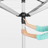 Brabantia Lift-O-Matic Advance Wäschespinne, 50 Meter, mit Schutzhülle