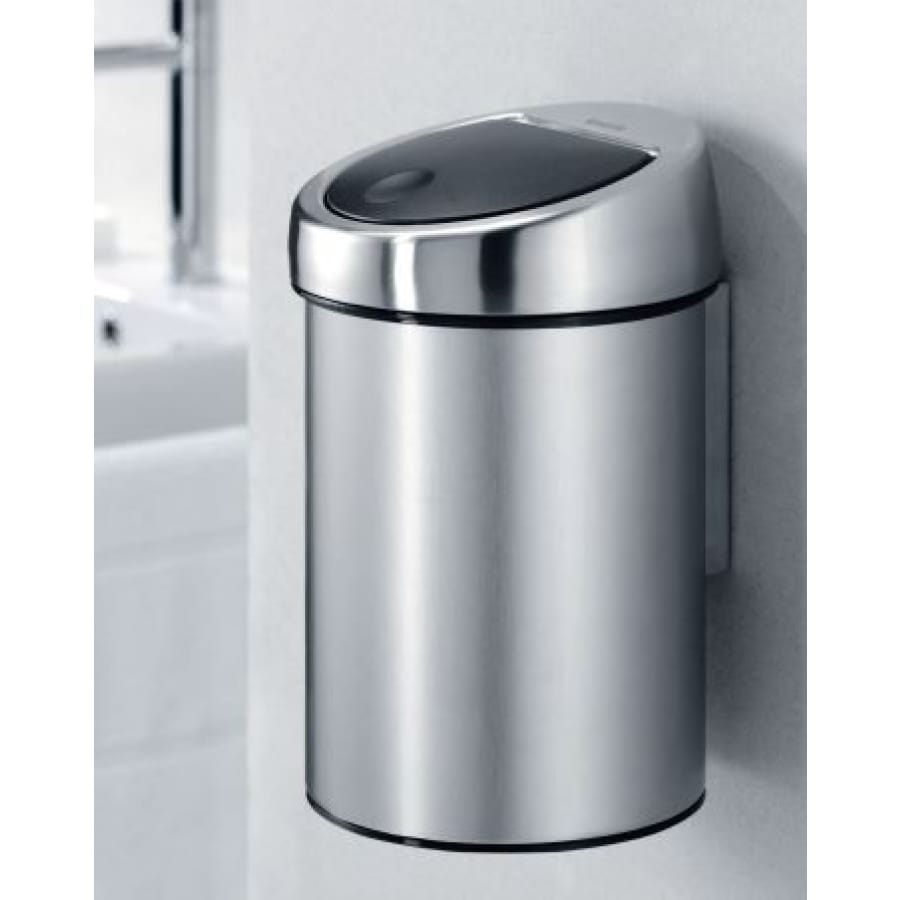 Brabantia NewIcon Touch Bin Abfallbehälter, 3 Liter, Edelstahl, Wandmontage