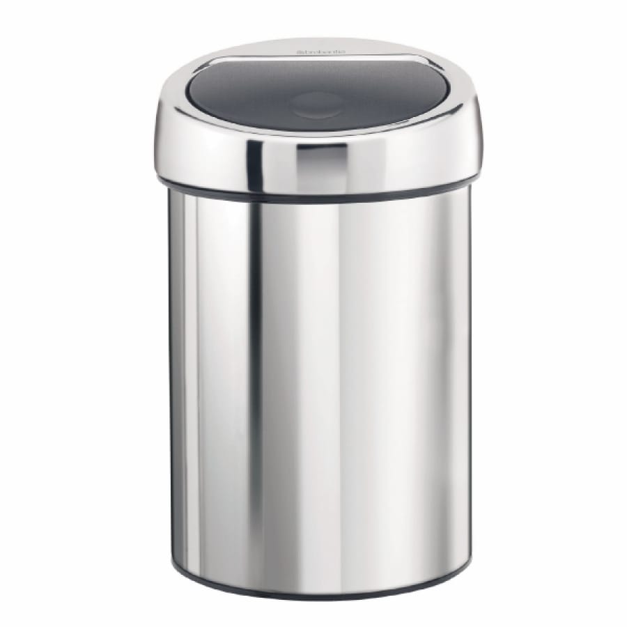 Brabantia NewIcon Touch Bin Abfallbehälter, 3 Liter, Edelstahl, Wandmontage brilliant steel
