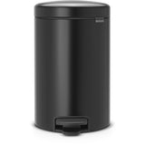 Brabantia NewIcon Treteimer, 12 Liter matt black