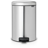 Brabantia NewIcon Treteimer, 20 Liter matt steel fingerprint proof