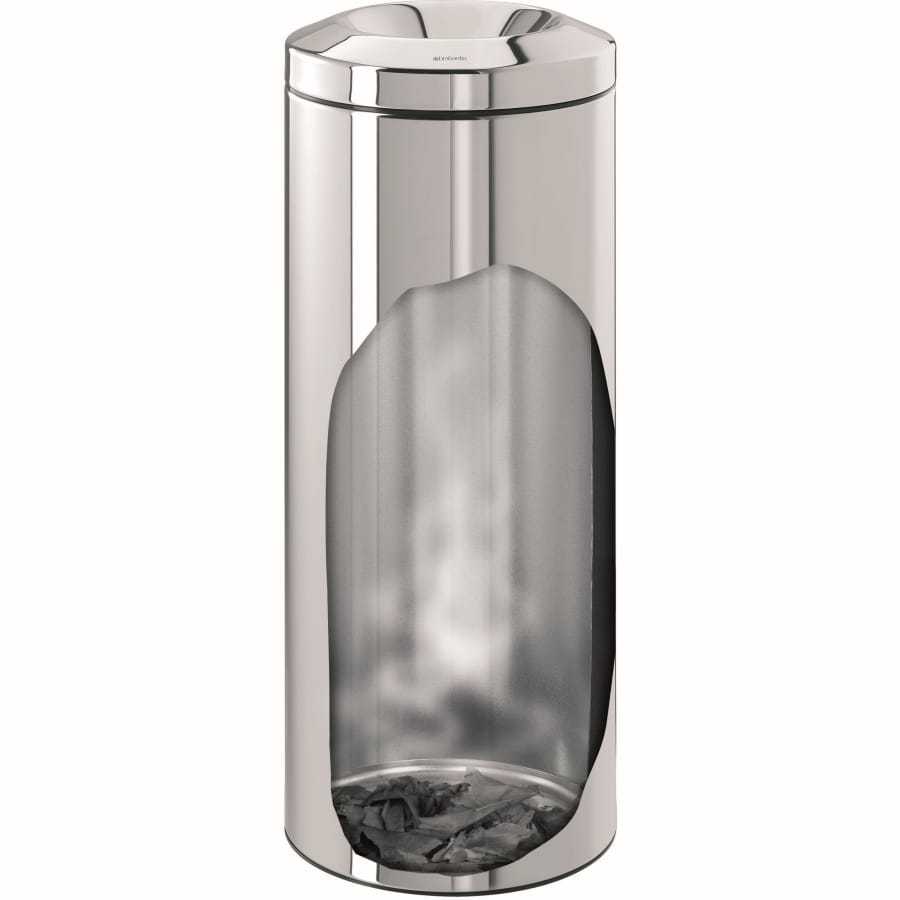 Brabantia Papierkorb Flame Guard, 30 Liter, mit Zinkeinsatz brilliant steel