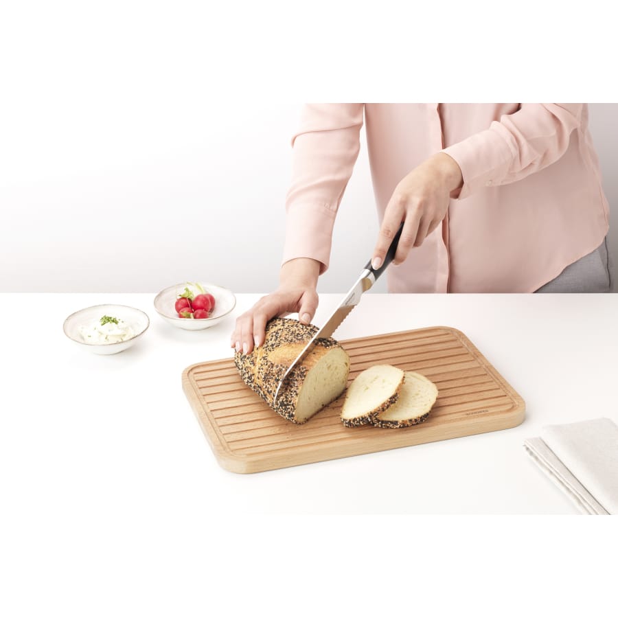 Brabantia Profile Brotmesser aus gehärtetem Stahl, Matt Steel
