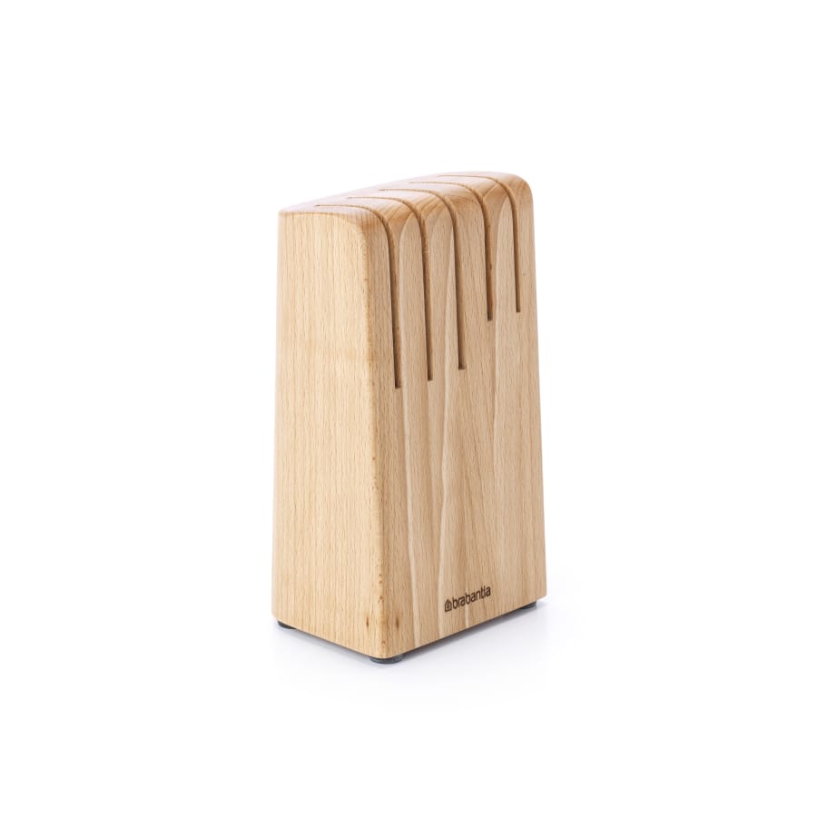 Brabantia Profile Messerblock aus Holz für 5 Messer, ohne Messer