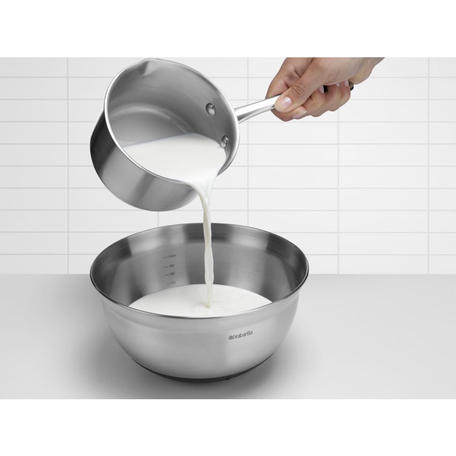 Brabantia Profile Rührschüssel, Edelstahl, Matt Steel/Black