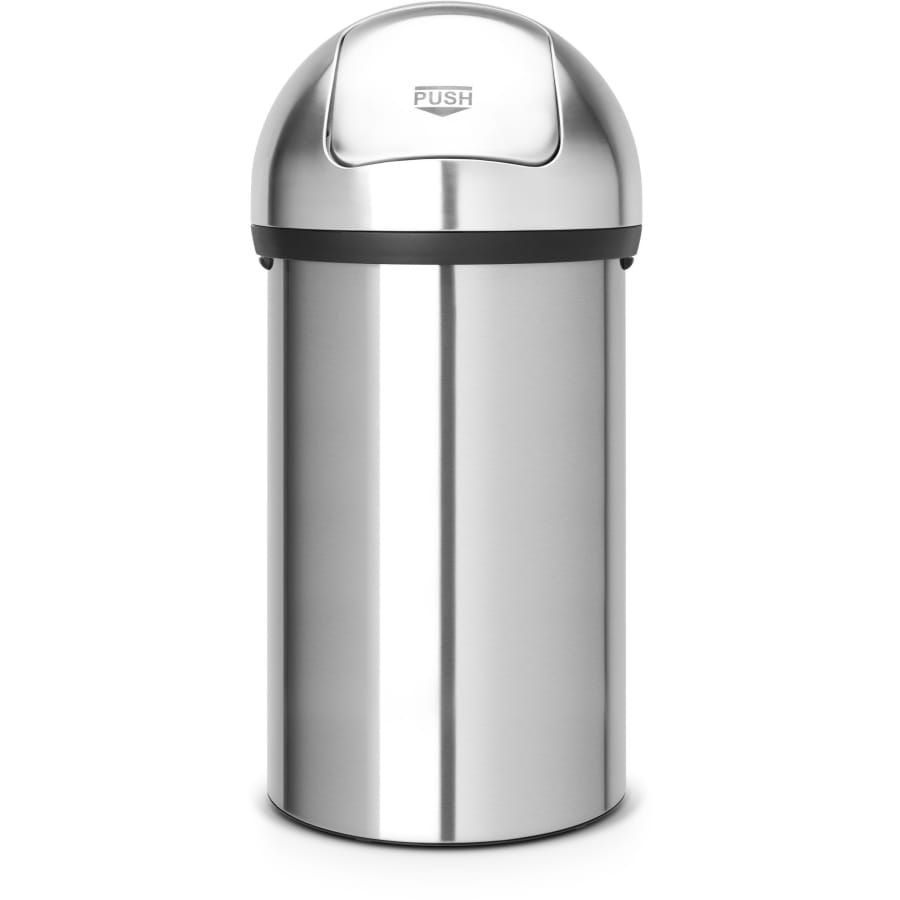 Brabantia Push Bin Abfallbehälter, 60 Liter matt steel